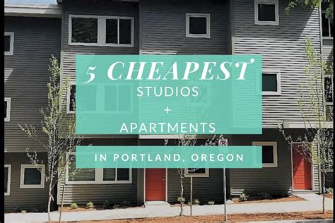 cheapest apartments in portland area